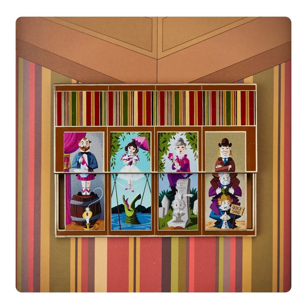 Loungefly Disney Haunted Mansion Sliding Portraits 3 Inch Pin - Picture 6 of 7